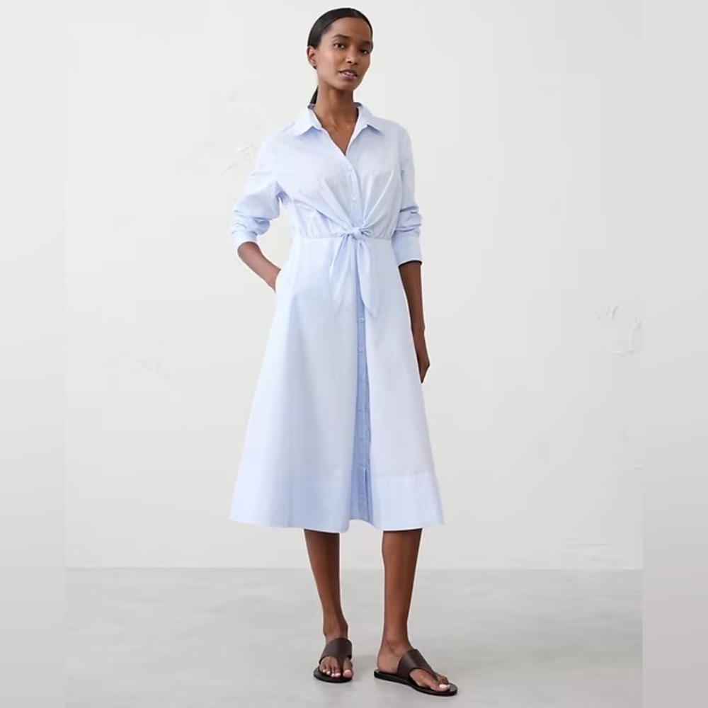 Banana Republic Light Blue Midi Dress